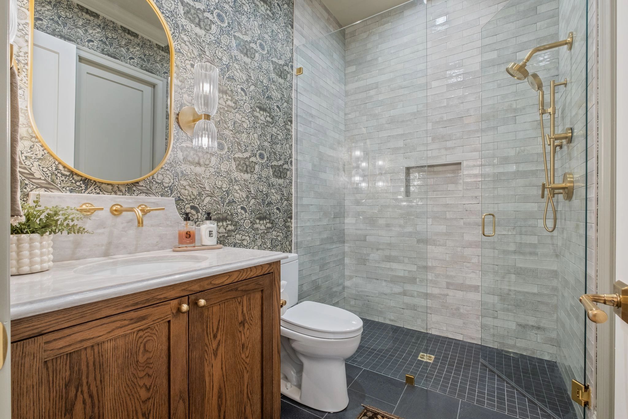 Completed custom home interior by The Kingston Group
